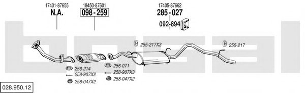 BOSAL 028.950.12 Exhaust System